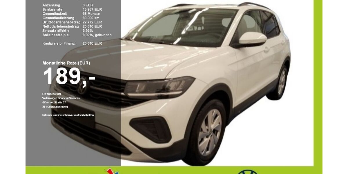 VW T-Cross 2.471 km 19.570 &euro; Mainburg 84048
