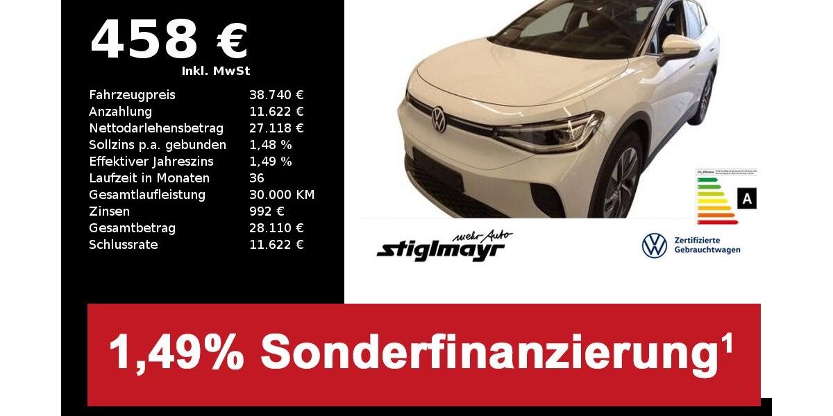 VW ID.4 8.100 km 38.740 &euro; Pfaffenhofen/Ilm 85276