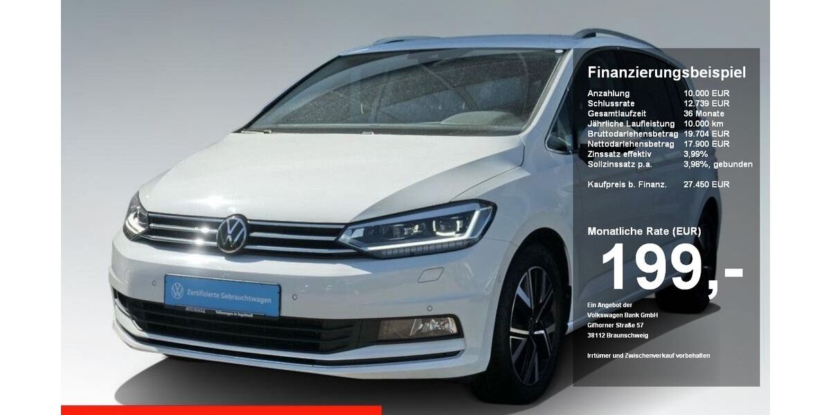 VW Touran 57.360 km 27.400 &euro; Ingolstadt 85053