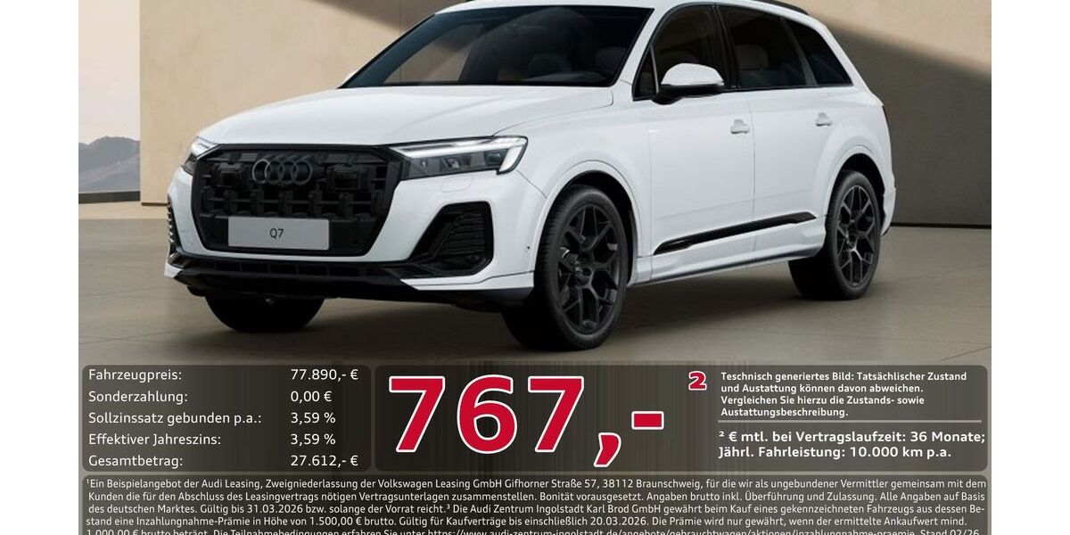 Audi Q7 12.979 km 76.950 &euro; Ingolstadt 85057