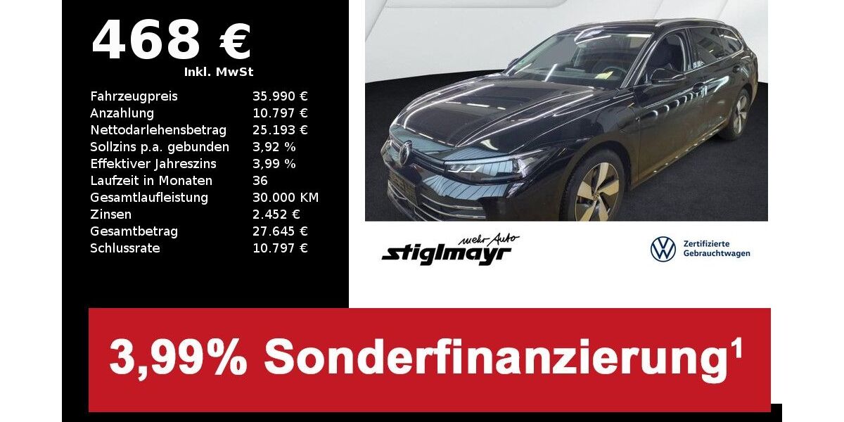 VW Passat Variant 22.826 km 35.990 &euro; Pfaffenhofen/Ilm 85276