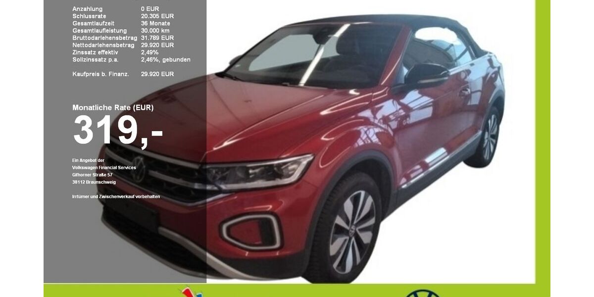 VW T-Roc 7.271 km 26.890 &euro; Mainburg 84048