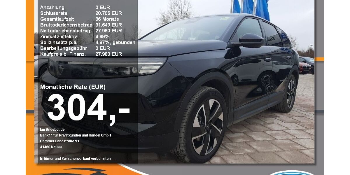 Opel Grandland (X) 16.280 km 25.980 &euro; Neustadt / Donau 93333