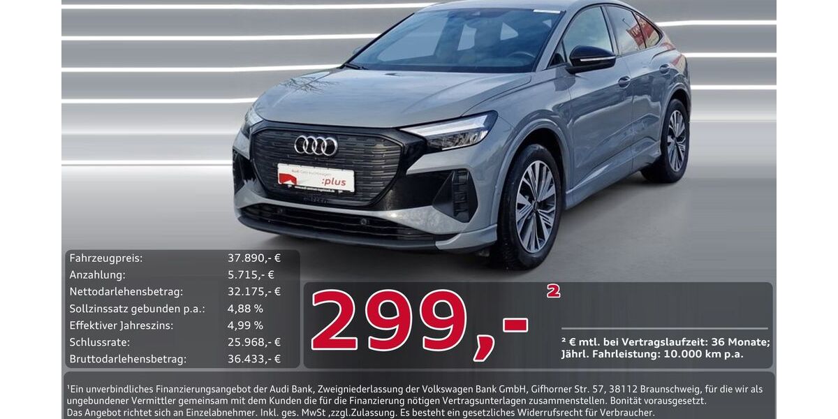 Audi Q4 e-tron 37.783 km 37.890 &euro; Ingolstadt 85057