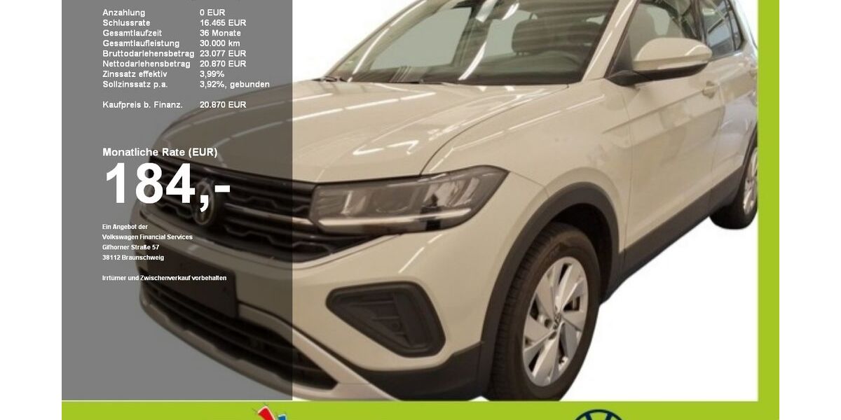 VW T-Cross 5.000 km 20.500 &euro; Mainburg 84048