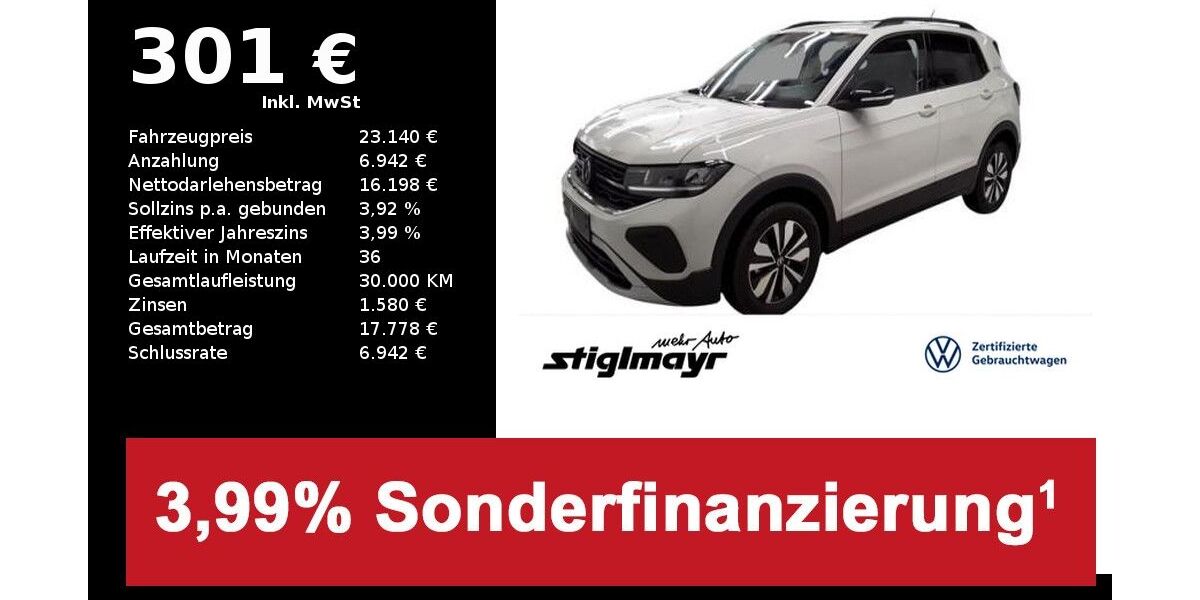 VW T-Cross 19.757 km 23.140 &euro; Pfaffenhofen/Ilm 85276