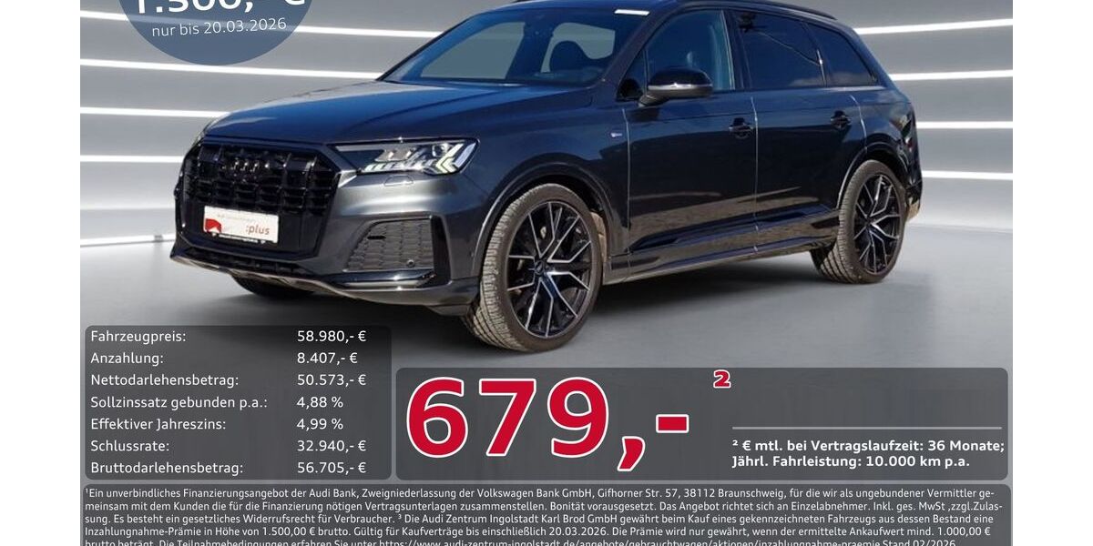 Audi Q7 84.471 km 55.950 &euro; Ingolstadt 85057