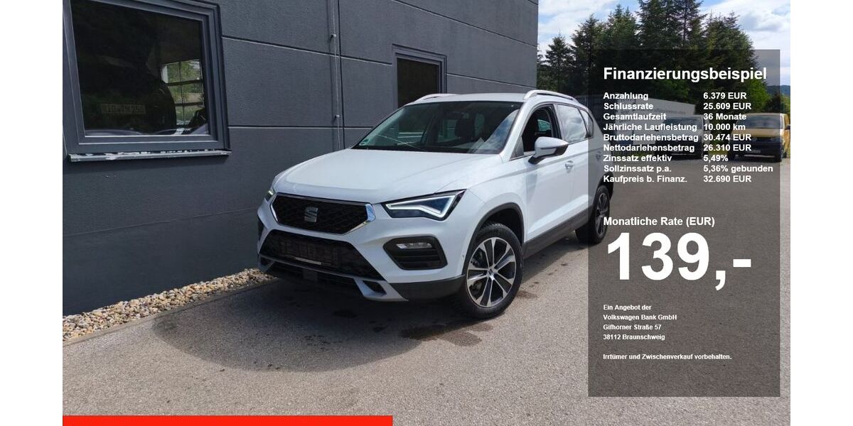 Seat Ateca 4.500 km 32.699 &euro; Riedenburg 93339