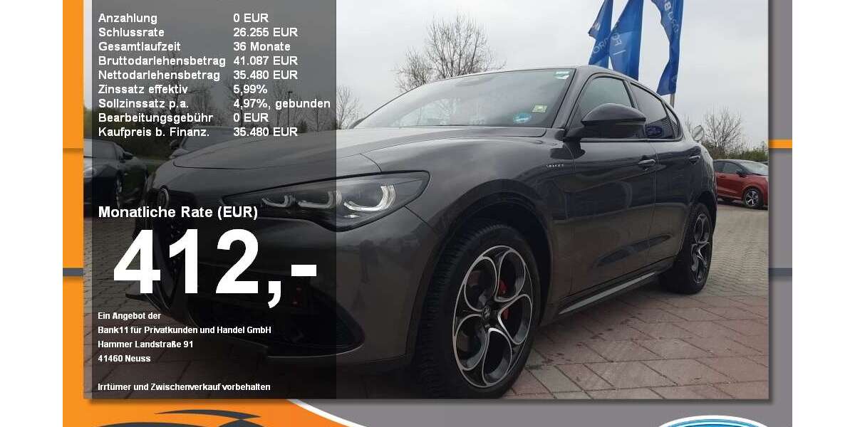 Alfa Romeo Stelvio 34.465 km 35.480 &euro; Neustadt a. d. Donau 93333
