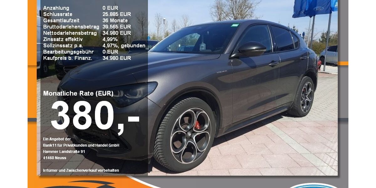 Alfa Romeo Stelvio 40.407 km 34.980 &euro; Neustadt / Donau 93333