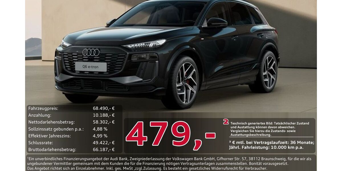 Audi Q6 e-tron 13.828 km 68.490 &euro; Ingolstadt 85057