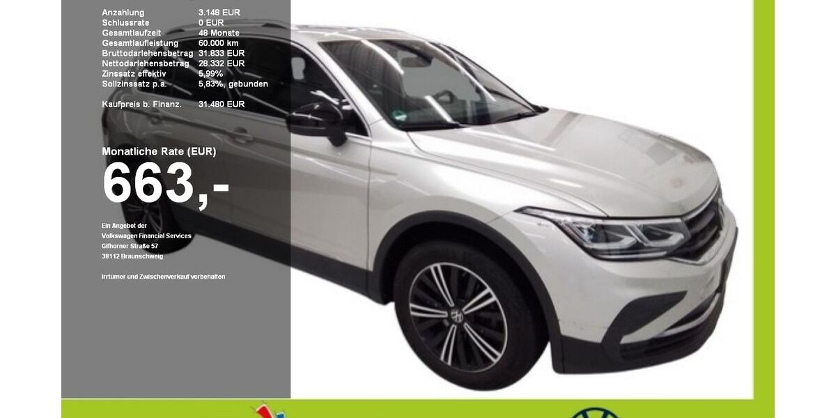 VW Tiguan 15.382 km 30.480 &euro; Mainburg 84048