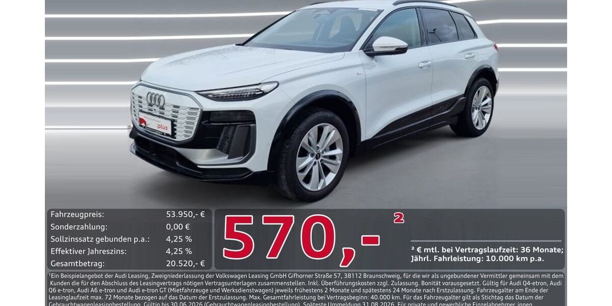 Audi Q6 e-tron 7.052 km 52.950 &euro; Ingolstadt 85057