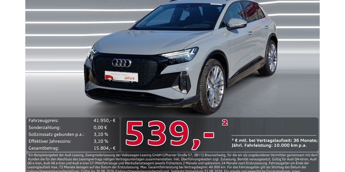 Audi Q4 e-tron 6.844 km 41.950 &euro; Ingolstadt 85057