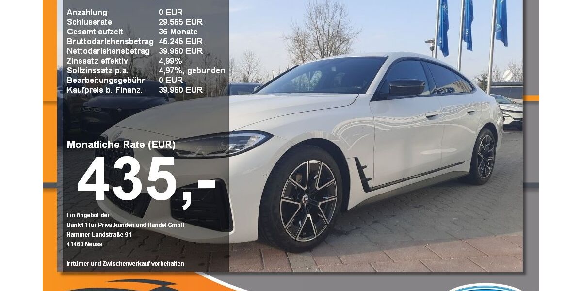 BMW 420 Gran Coupé 43.610 km 39.980 &euro; Neustadt / Donau 93333