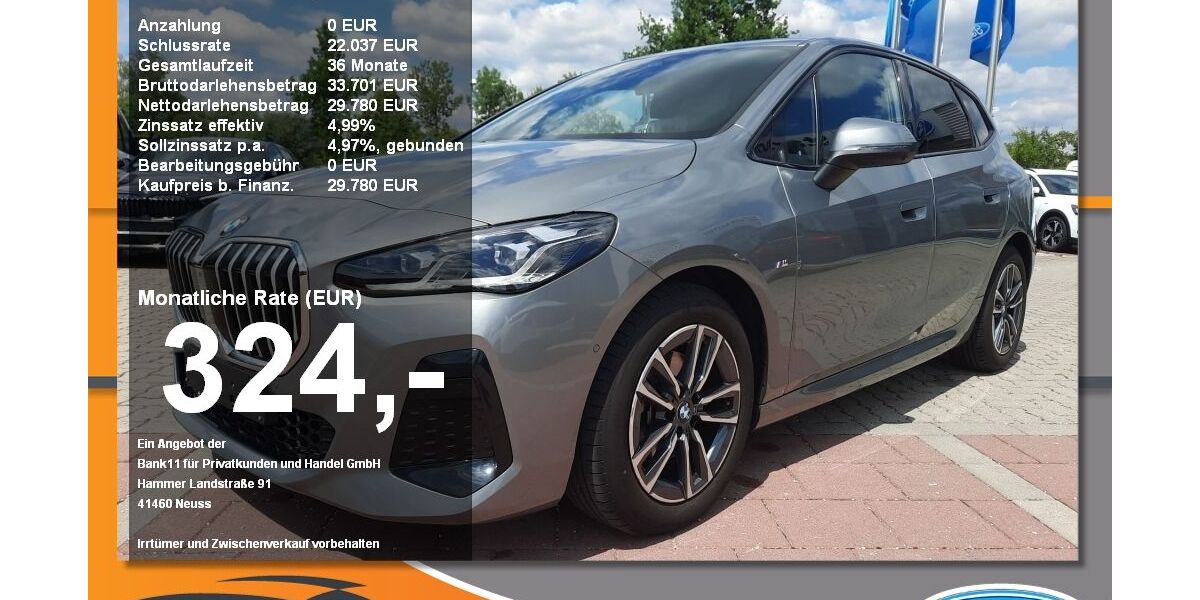 BMW 218 Active Tourer 23.800 km 27.480 &euro; Neustadt / Donau 93333