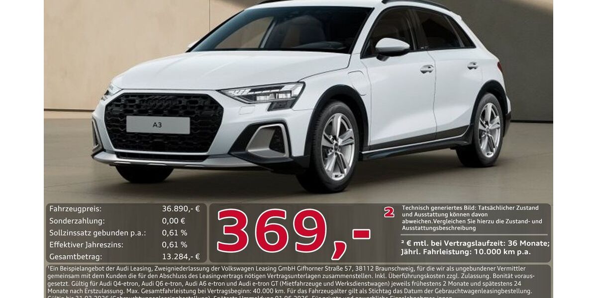 Audi A3 5.554 km 36.890 &euro; Ingolstadt 85057