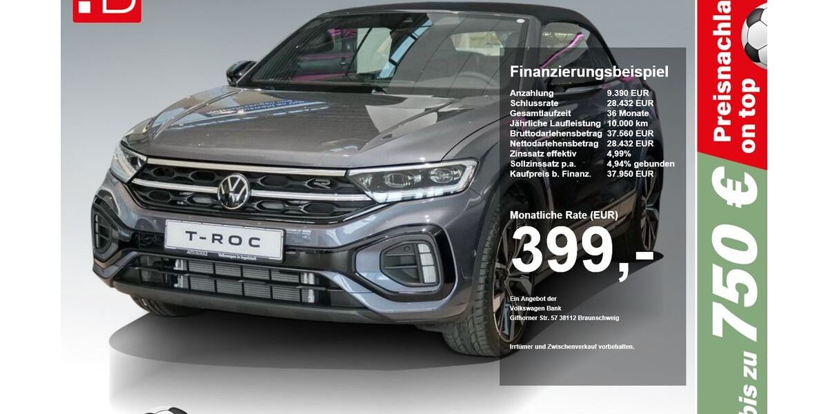 VW T-Roc 3.780 km 37.440 &euro; Ingolstadt 85053