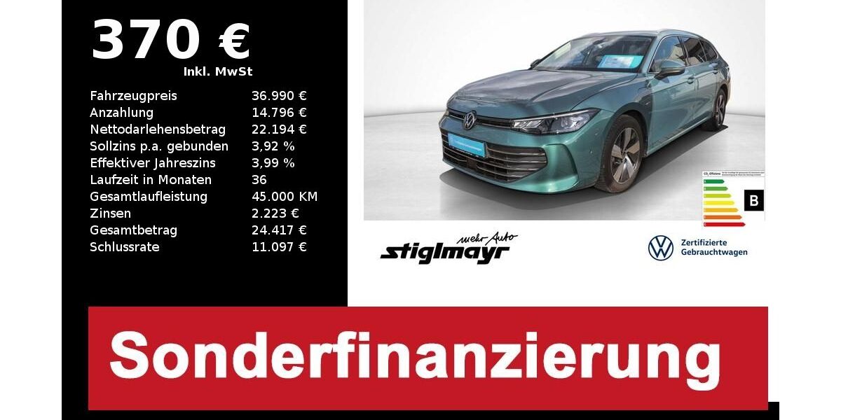 VW Passat 11.748 km 36.990 &euro; Schrobenhausen 86529