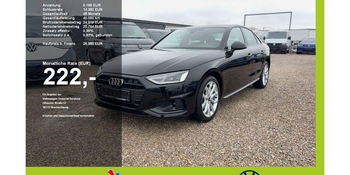 Audi A4 54.652 km 25.980 &euro; Mainburg 84048