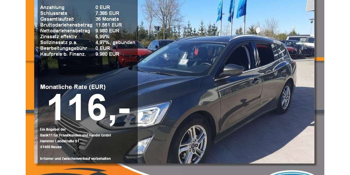 Ford Focus 85.000 km 9.980 &euro; Neustadt a. d. Donau 93333