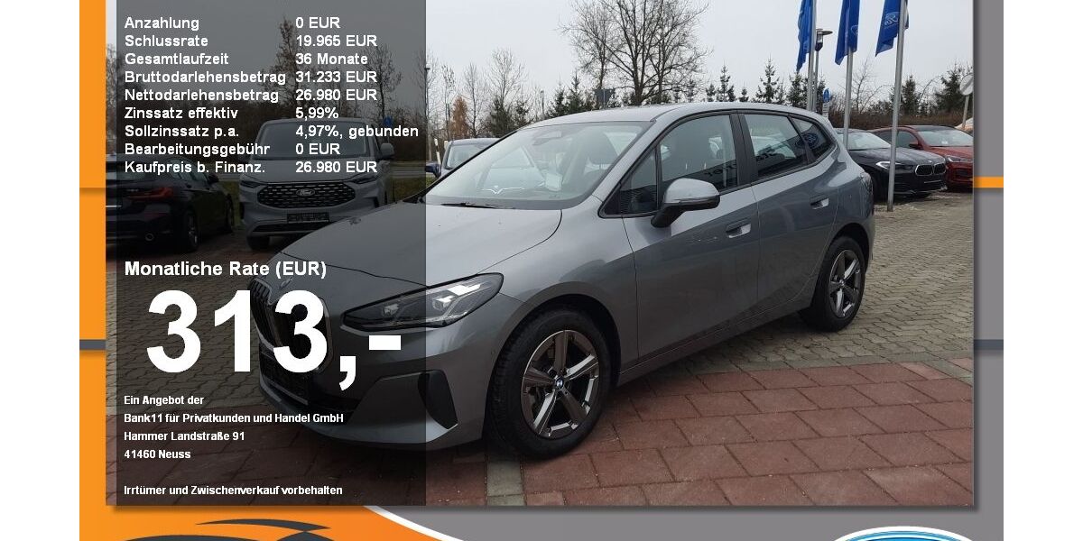 BMW 218 Active Tourer 20.600 km 26.980 &euro; Neustadt / Donau 93333