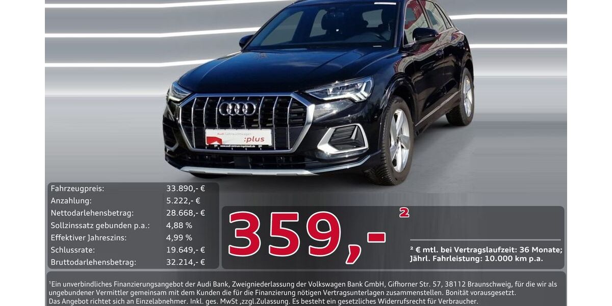 Audi Q3 49.865 km 33.890 &euro; Ingolstadt 85057