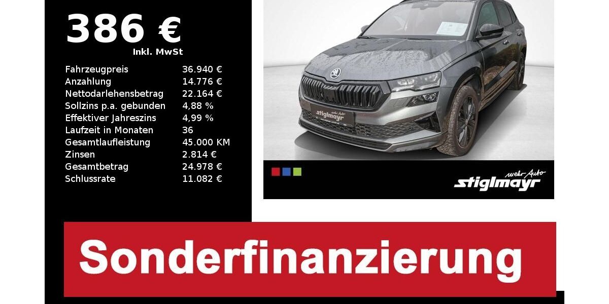 Skoda Karoq 13.645 km 36.940 &euro; Schrobenhausen 86529
