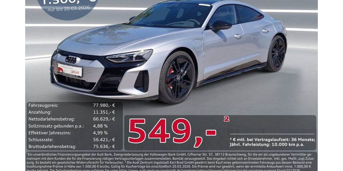 Audi RS e-tron GT 21.296 km 74.850 &euro; Ingolstadt 85057