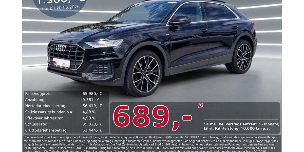 Audi Q8 64.805 km 64.490 &euro; Ingolstadt 85057